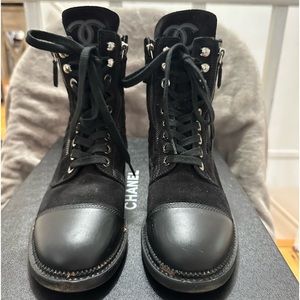 Chanel designer Combat boots